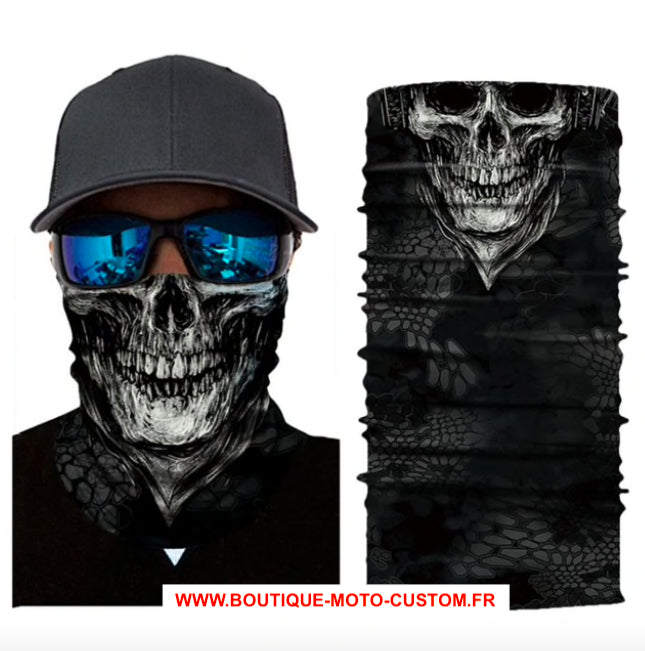 Scarf, Mask, Hood 3D Skeleton motorcycle