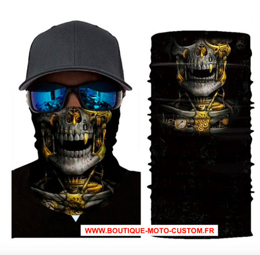 Scarf, Mask, Hood 3D Skeleton motorcycle