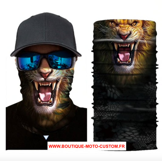 Scarf, Mask, Hood 3D Moto lion