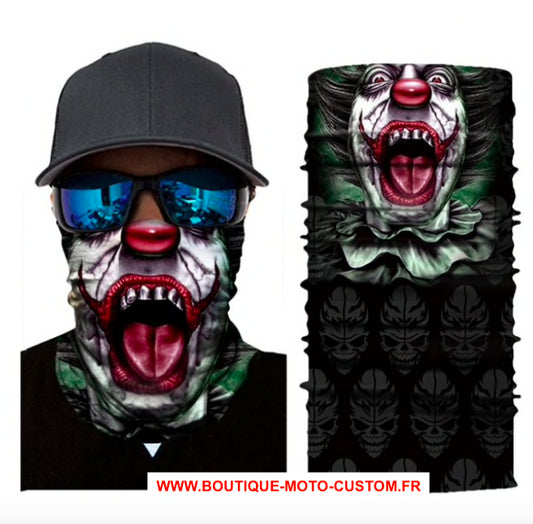 Scarf, Mask, Hood 3D Moto Clown