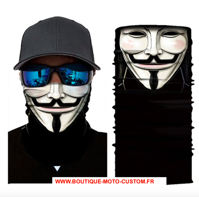 Scarf, Mask, Hood 3D Moto Anonymous