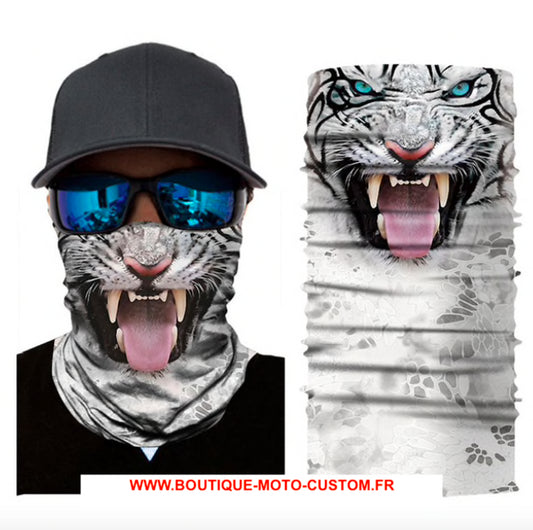 Scarf, Mask, Hood 3D Tiger Motorcycle