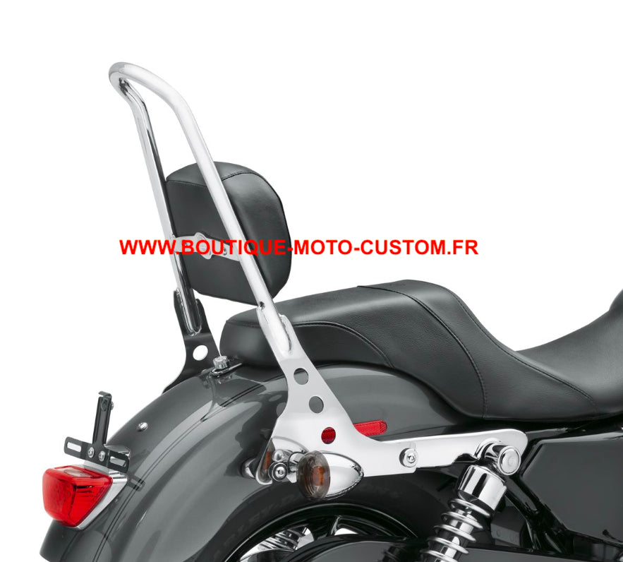 Detachable Sissy Bar / chrome clips Harley Davidson 883 & 1200 sportster, Xl 2004 - 2019