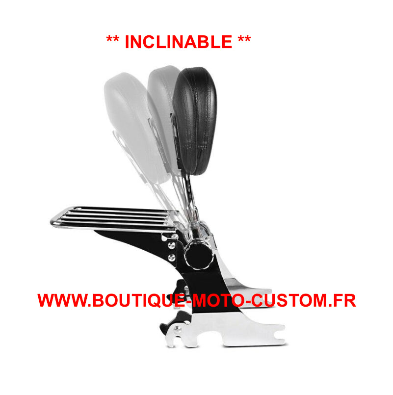 Detachable Sissy Bar / Chrome clips Harley Davidson Softail from 1999 to 2006