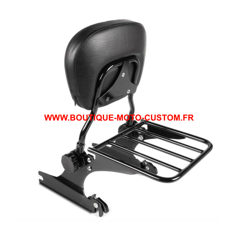 Detachable Sissy Bar / Black Harley Davidson Softail clips from 2006 to 2017