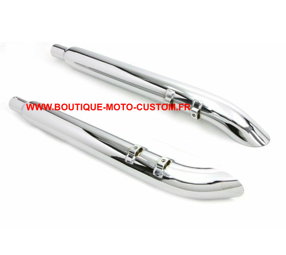 Harley Davidson Touring Turn Out Exhaust Muffler Chrome