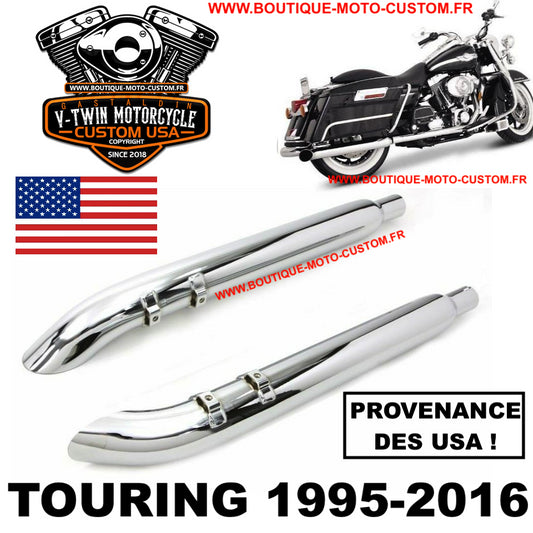 Harley Davidson Touring Turn Out Exhaust Muffler Chrome