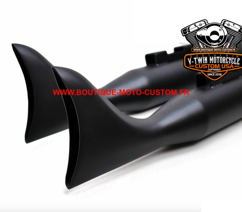 Harley Davidson Touring Fishtail Black Exhaust Muffler