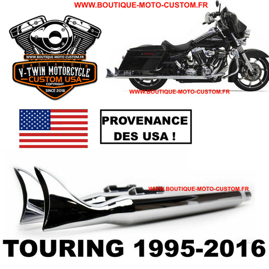 Harley Davidson Touring Fishtail USA Chrome 36 " Exhaust Muffler