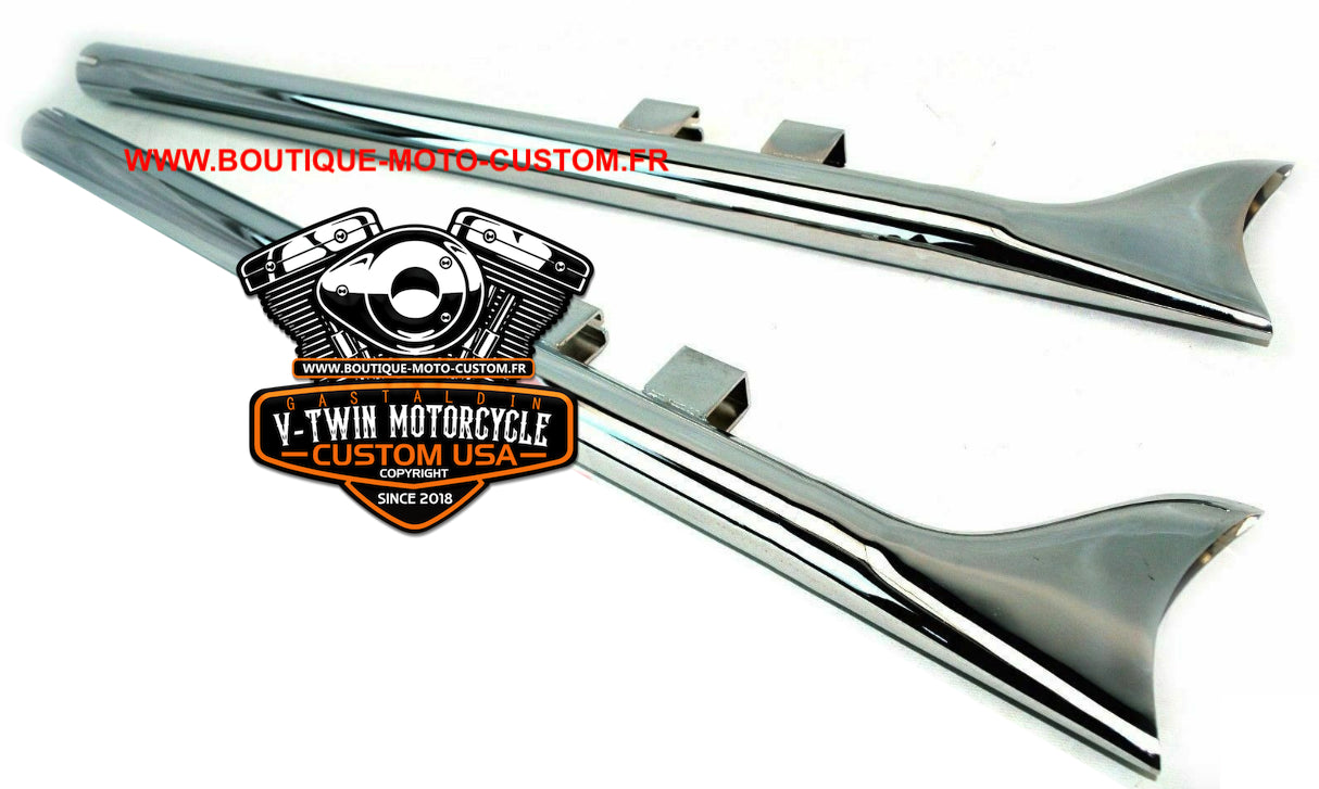 Harley Davidson Touring Fishtail USA Chrome 36 " Exhaust Muffler