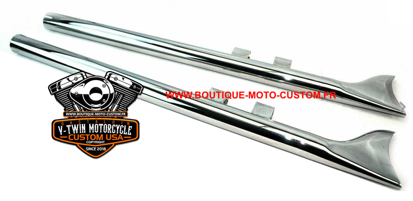 Harley Davidson Touring Fishtail USA Chrome 36 " Exhaust Muffler