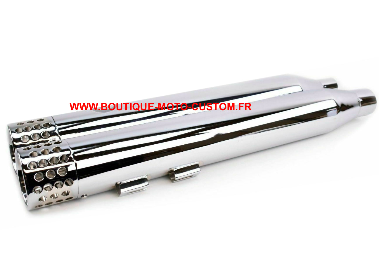 Harley Davidson Touring Chrome Cheese 4 " Exhaust Muffler