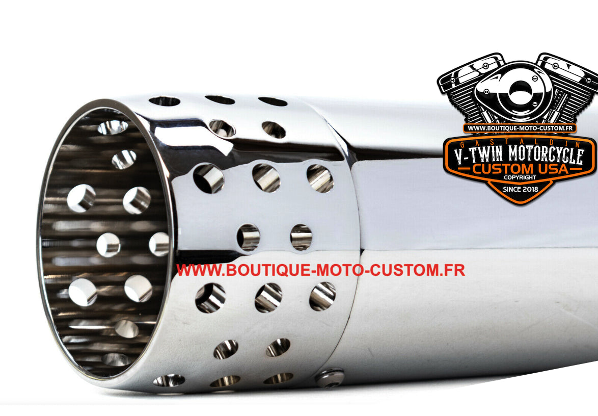 Harley Davidson Touring Chrome 4.5 "exhaust mufflers CHEESE AMERICAN