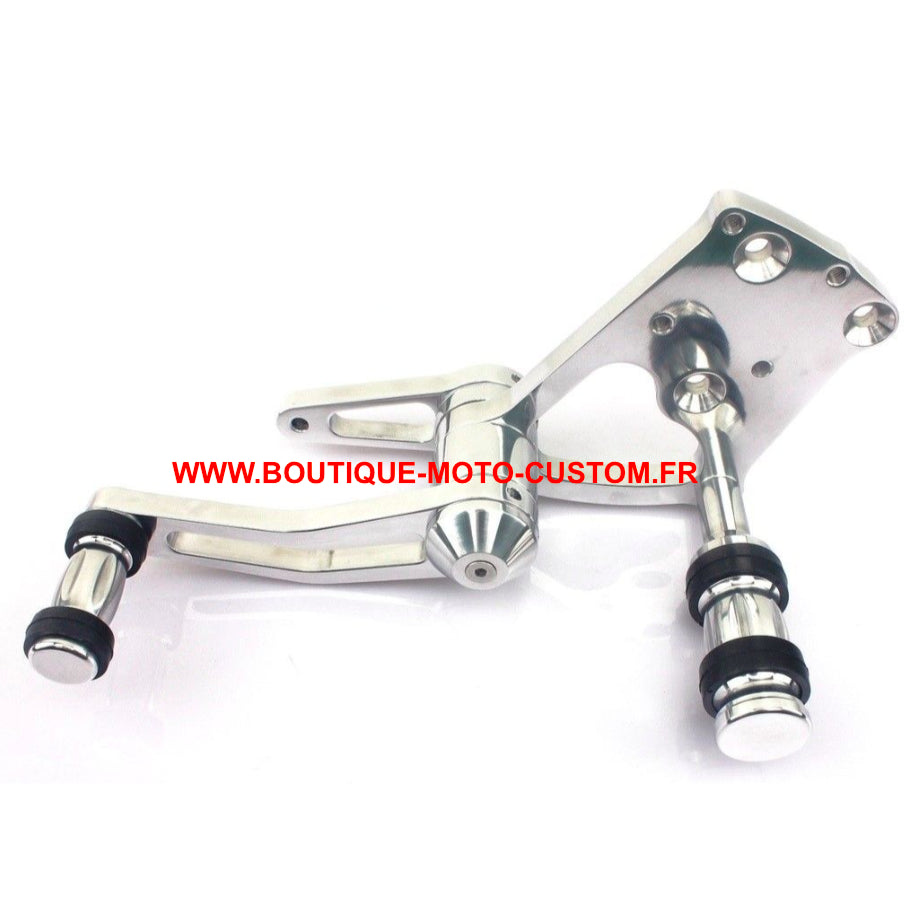 Chrome forward control kit for Harley Davidson Softail