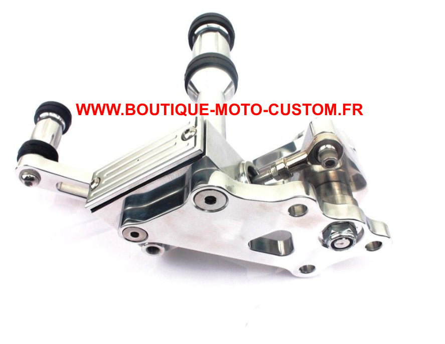 Chrome forward control kit for Harley Davidson Softail