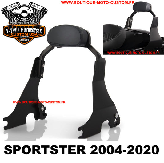 Detachable clips short Sissy Bar / Harley Davidson Sportster 883 & 1200