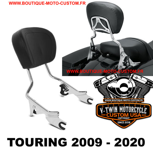 Detachable sissy bar clips / CHROME Harley Davidson Touring, Street, Glide, Road, Electra, CVO