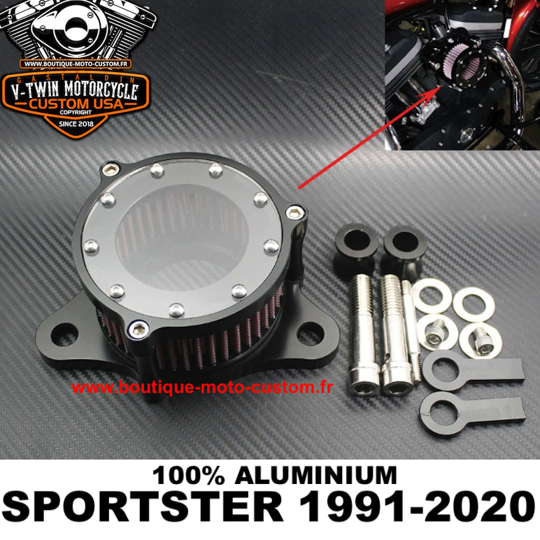 Filtre à air style rough crafts pour Harley Davidson Sportster