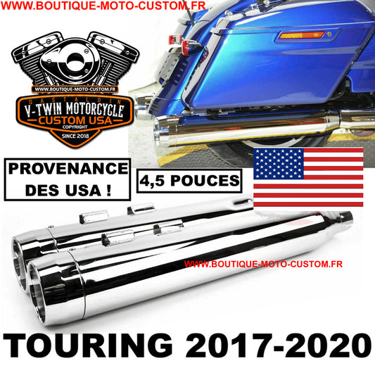 Harley Davidson Touring Chrome USA 4,5 "BIG Exhaust Muffler