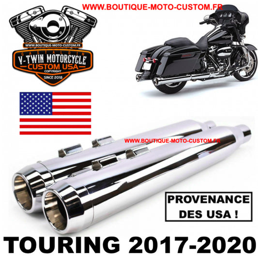 Harley Davidson Touring Chrome USA 4 " exhaust muffler