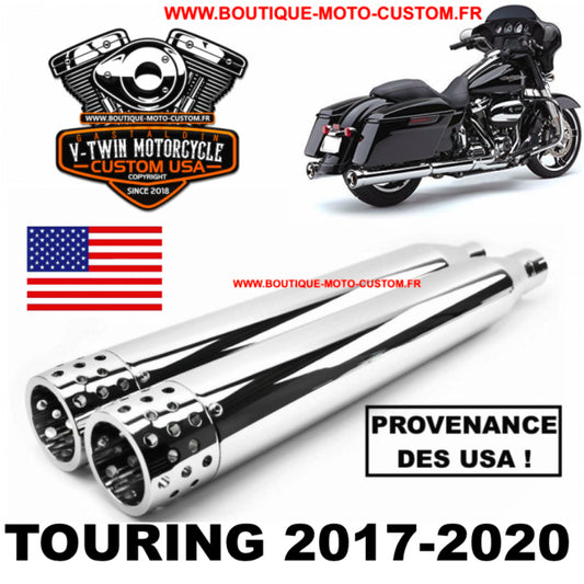 Harley Davidson Touring Chrome Cheese 4 " Exhaust Muffler