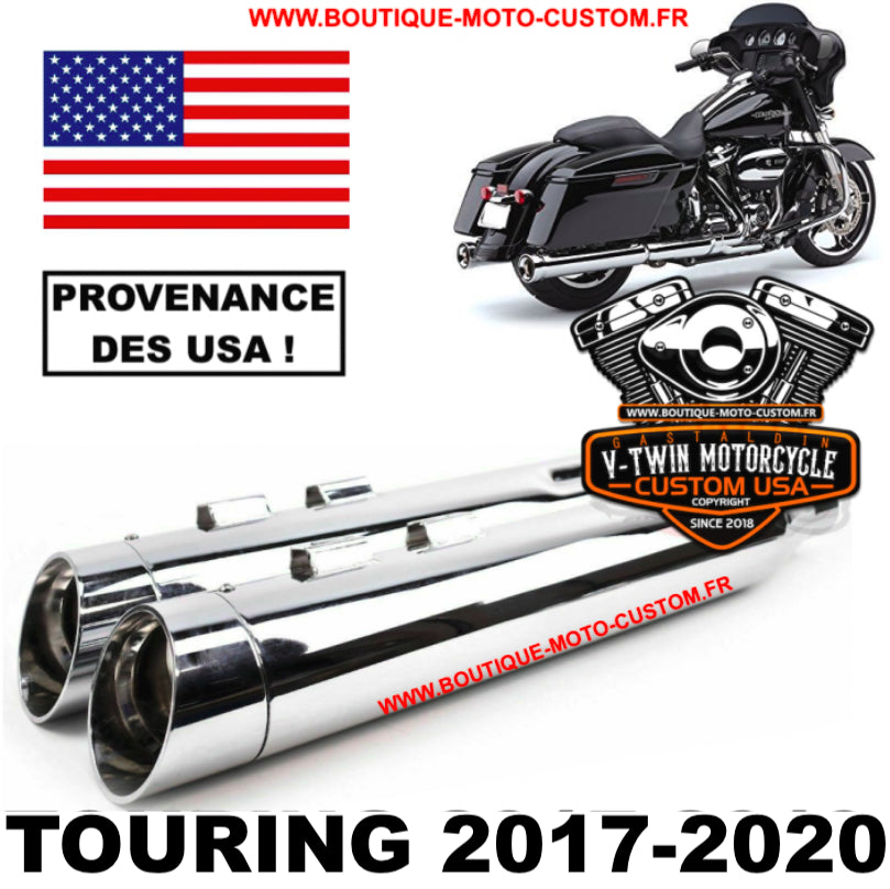 Harley Davidson Touring Chrome USA 4,5 "BIZO exhaust muffler