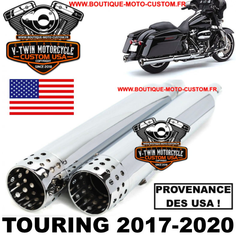 Harley Davidson Touring Chrome 4.5 "exhaust mufflers CHEESE AMERICAN