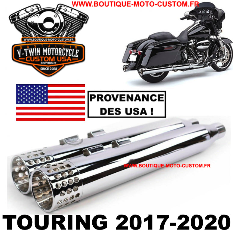 Harley Davidson Touring Chrome Cheese 4 " Exhaust Muffler