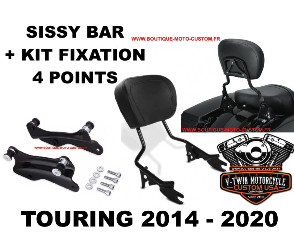 copy of Detachable sissy bar / Harley Davidson Touring clips 2014 - 2020