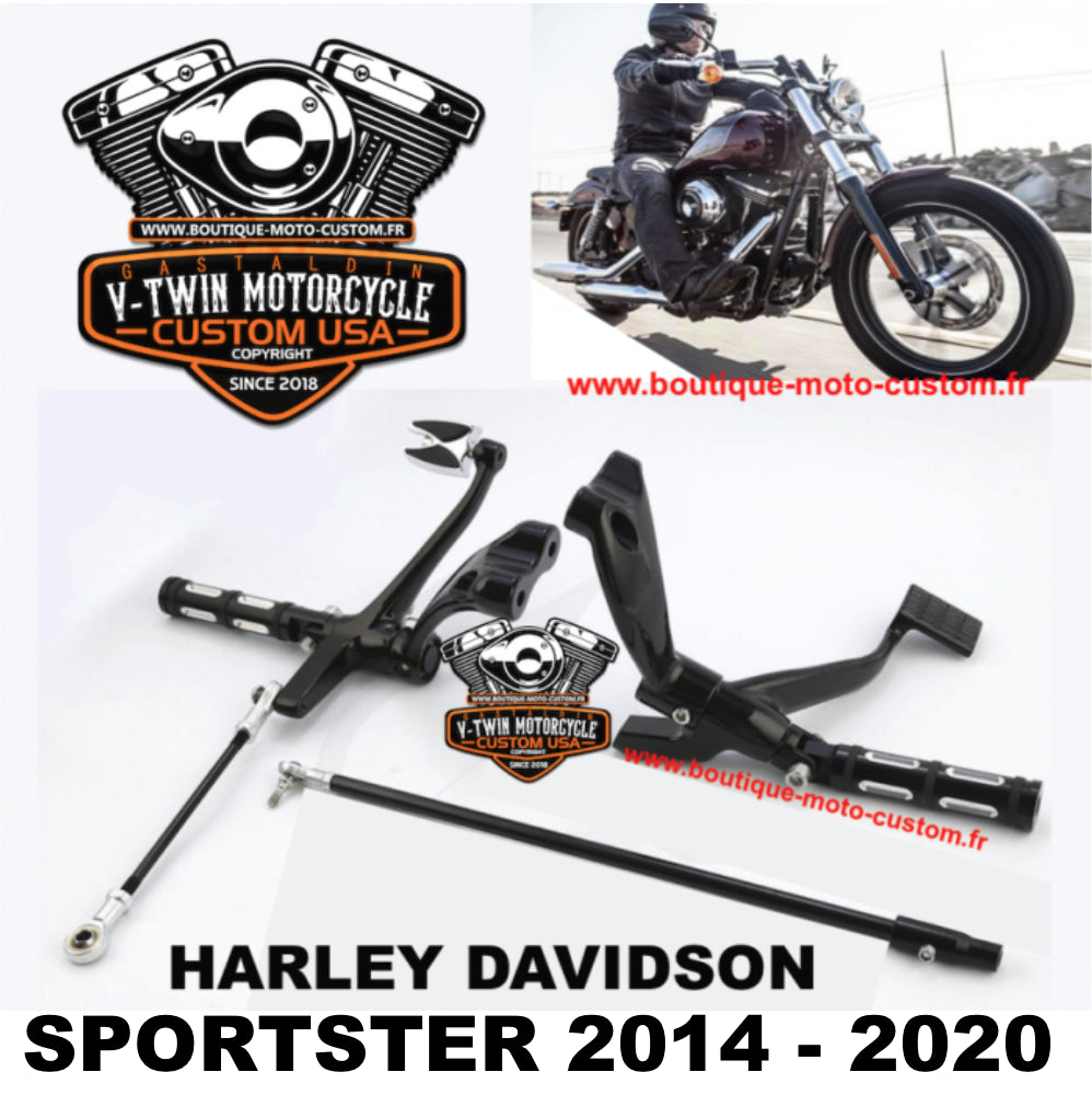 Forward control kit for Harley Davidson Sportster 883 et 1200