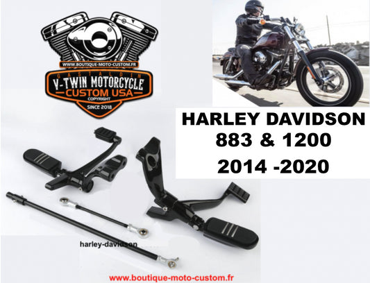 Forward control kit for Harley Davidson Sportster 883 et 1200