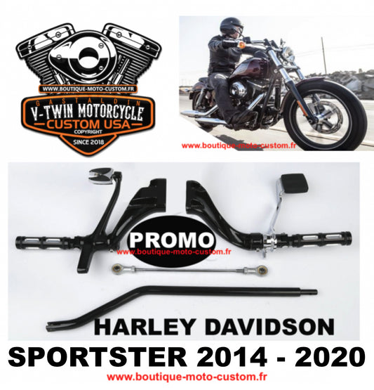 Forward control kit for Harley Davidson Sportster 883 et 1200