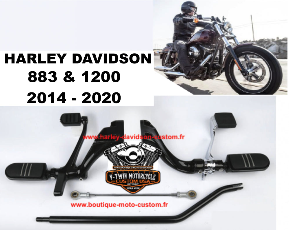 Forward control kit for Harley Davidson Sportster 883 et 1200