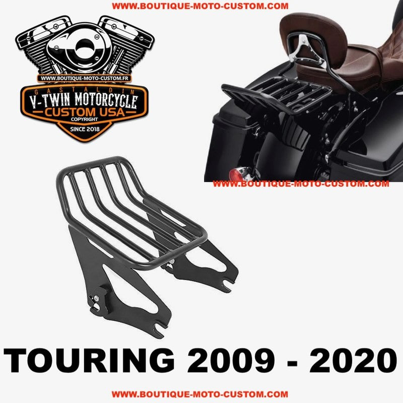 copy of Stealth style luggage rack Black Harley Davidson Touring 2009 - 2019