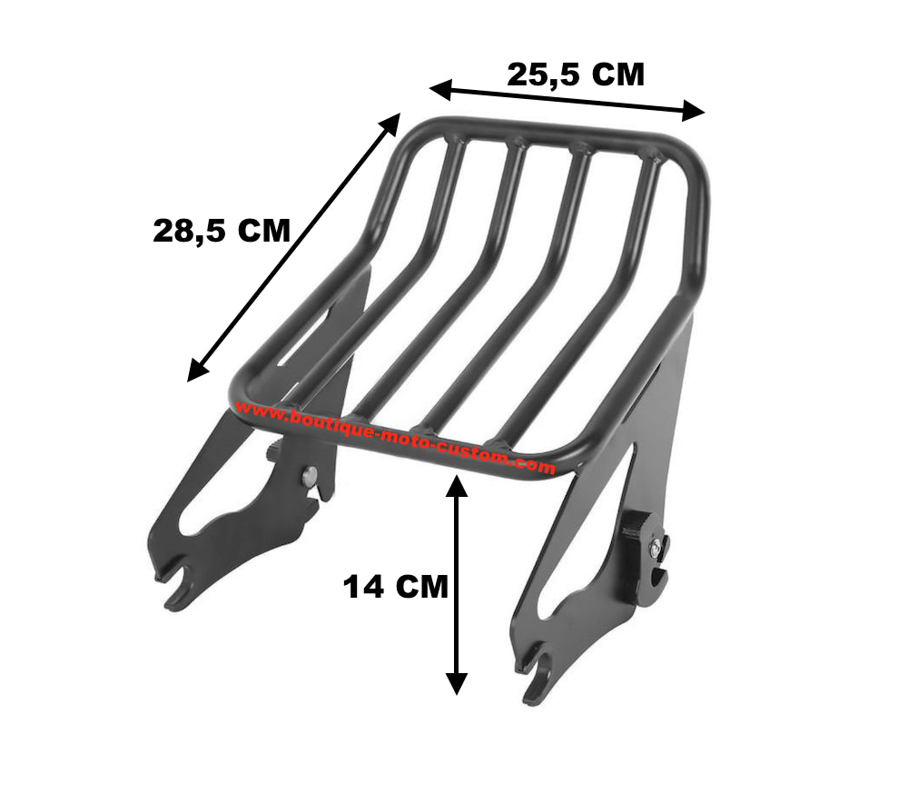 copy of Stealth style luggage rack Black Harley Davidson Touring 2009 - 2019