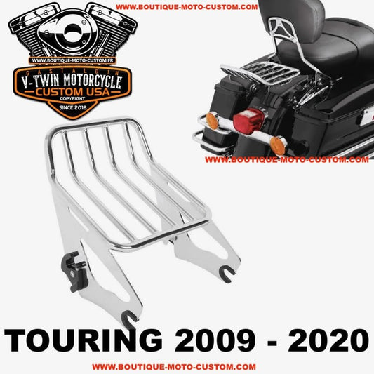 copy of Stealth style luggage rack Black Harley Davidson Touring 2009 - 2019