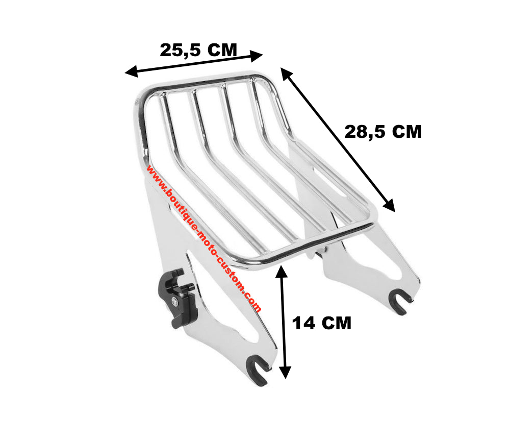 copy of Stealth style luggage rack Black Harley Davidson Touring 2009 - 2019