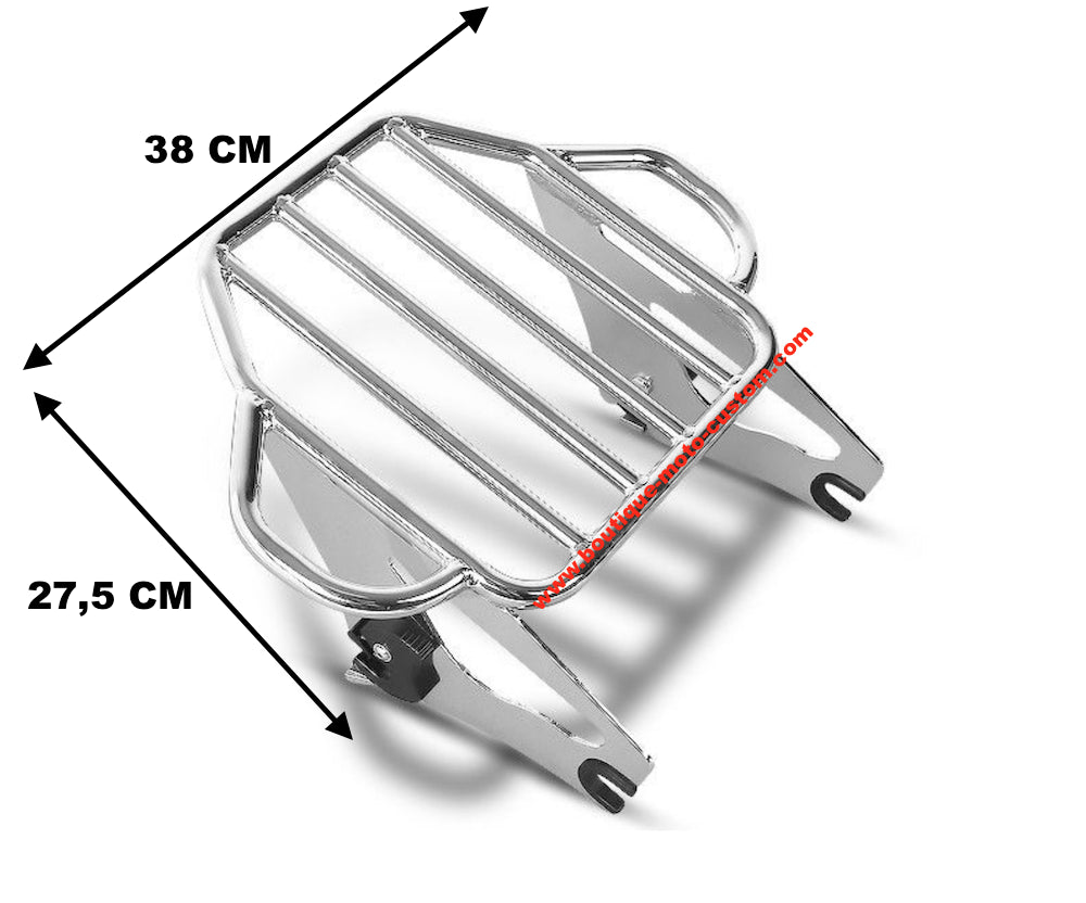 copy of Stealth style luggage rack Black Harley Davidson Touring 2009 - 2019