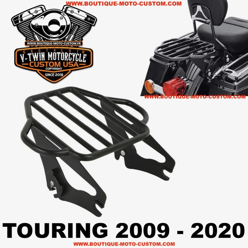 copy of Stealth style luggage rack Black Harley Davidson Touring 2009 - 2019