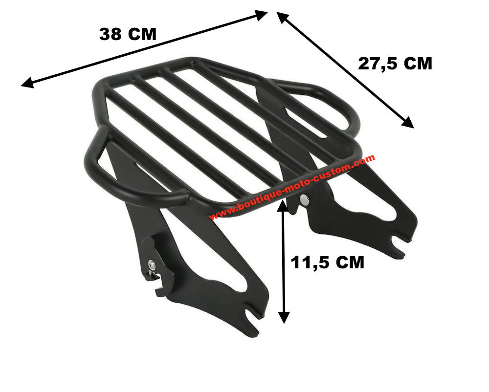 copy of Stealth style luggage rack Black Harley Davidson Touring 2009 - 2019