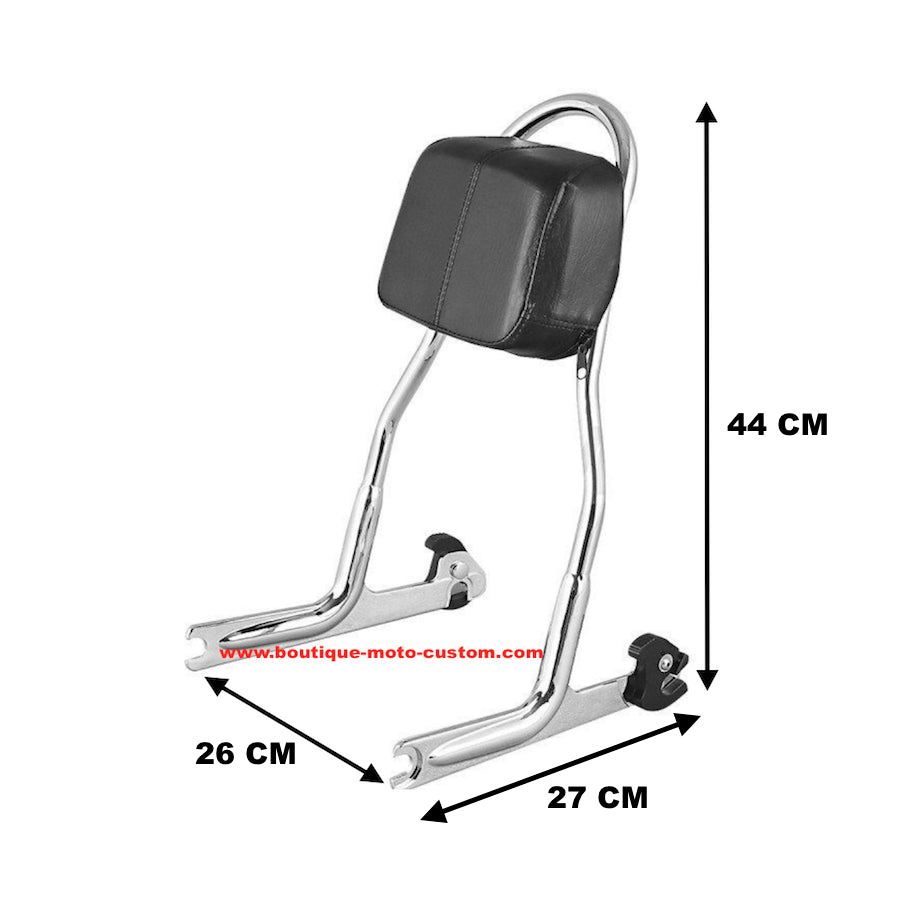 Detachable Sissy Bar / Black Harley Davidson Softail clips from 2006 to 2017