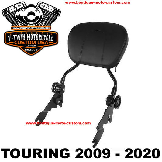 Detachable sissy bar / Harley Davidson Touring clips 2009 - 2013