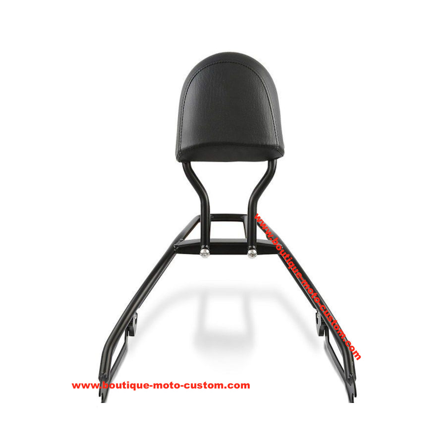 SISSY BAR NOIR A CLIPS AVEC PORTE BAGAGE POUR HARLEY DAVIDSON STREET 500/750 2015 à 2020