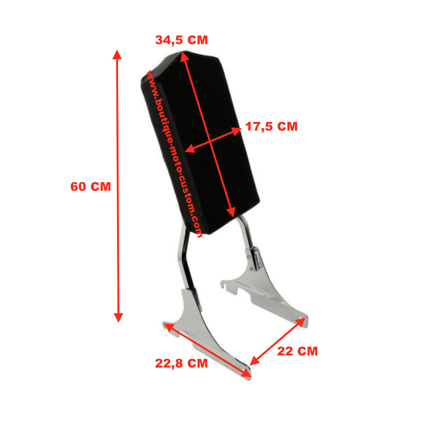 SISSY BAR FIXE HARLEY DAVIDSON SOFTAIL DE 1984 à 1999