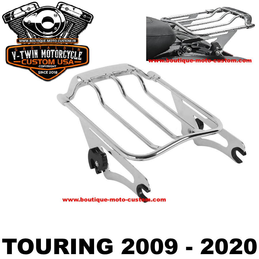 copy of Stealth style luggage rack Black Harley Davidson Touring 2009 - 2019