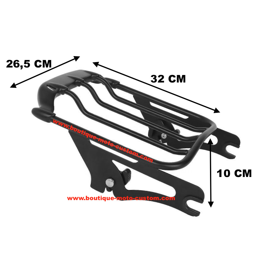 copy of Stealth style luggage rack Black Harley Davidson Touring 2009 - 2019