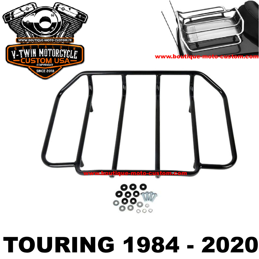 copy of Stealth style luggage rack Black Harley Davidson Touring 2009 - 2019