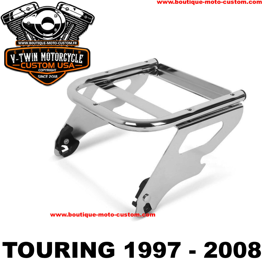 SUPPORT DE MONTAGE TOUR PAK DETACHABLE CHROME HARLEY DAVIDSON TOURING DE 1997 à 2008