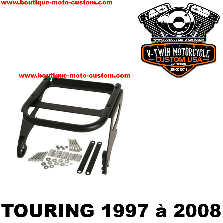 SUPPORT DE MONTAGE TOUR PAK DETACHABLE NOIR HARLEY DAVIDSON TOURING DE 1997 à 2008