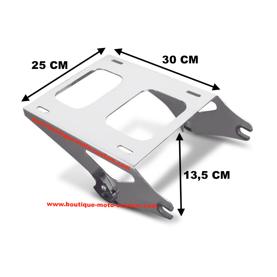 KIT SUPPORT TOUR-PAK + FIXATION 4 POINTS CHROME Harley Davidson TOURING